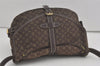 Auth Louis Vuitton Monogram Mini Lin Saumur 30 Shoulder Bag M95227 Brown 9045I