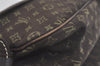 Auth Louis Vuitton Monogram Mini Lin Saumur 30 Shoulder Bag M95227 Brown 9045I