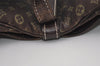 Auth Louis Vuitton Monogram Mini Lin Saumur 30 Shoulder Bag M95227 Brown 9045I