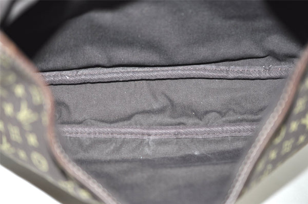 Auth Louis Vuitton Monogram Mini Lin Saumur 30 Shoulder Bag M95227 Brown 9045I