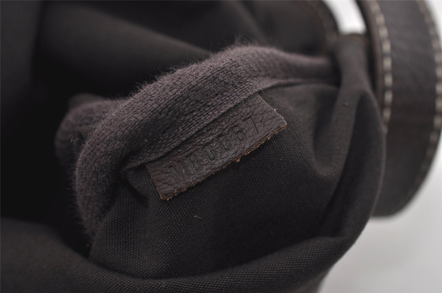 Auth Louis Vuitton Monogram Mini Lin Saumur 30 Shoulder Bag M95227 Brown 9045I