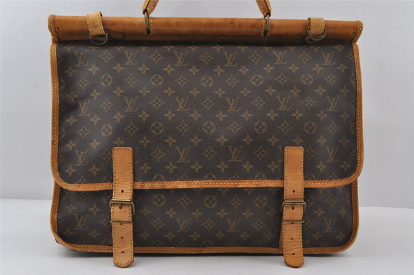 Authentic Louis Vuitton Monogram Sac Chasse 2Way Travel Hand Bag Old Model 9046I