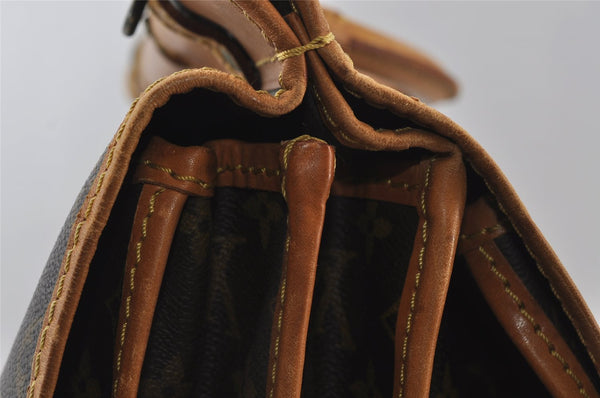 Authentic Louis Vuitton Monogram Sac Chasse 2Way Travel Hand Bag Old Model 9046I