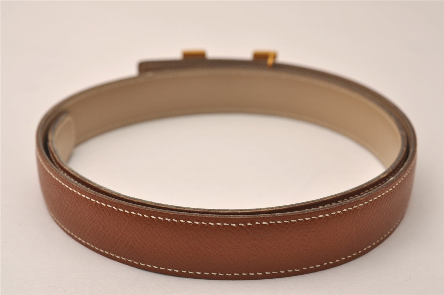 Authentic HERMES Mini Constance Leather Belt 70cm 27.6