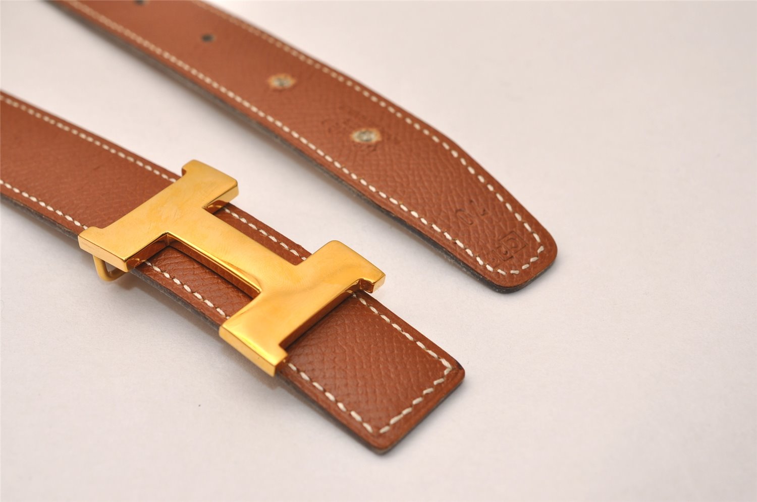 Authentic HERMES Mini Constance Leather Belt 70cm 27.6