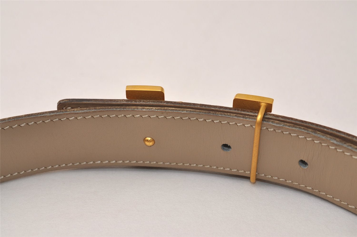 Authentic HERMES Mini Constance Leather Belt 70cm 27.6