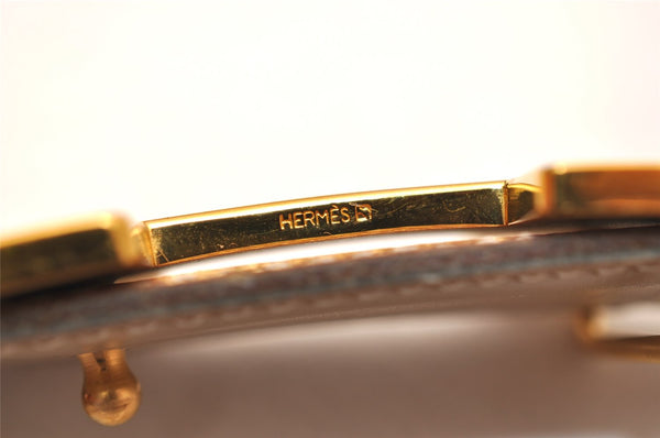 Authentic HERMES Mini Constance Leather Belt 70cm 27.6" Brown Beige Box 9047J