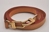 Authentic Louis Vuitton Leather Shoulder Strap Beige 46.9" LV 9048I