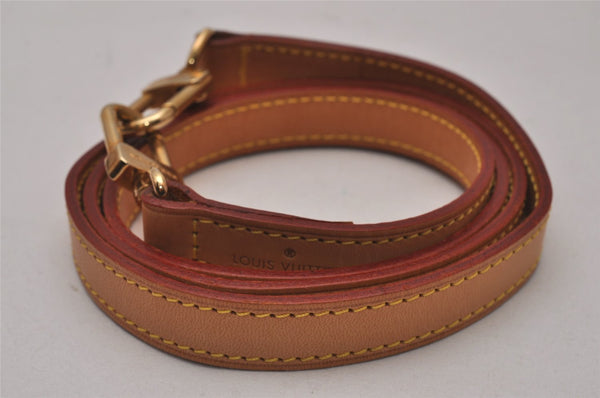 Authentic Louis Vuitton Leather Shoulder Strap Beige 46.9" LV 9048I