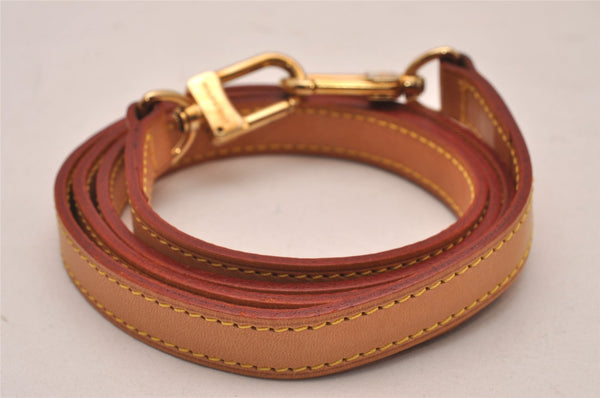 Authentic Louis Vuitton Leather Shoulder Strap Beige 46.9" LV 9048I