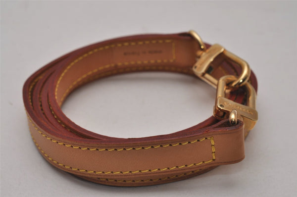 Authentic Louis Vuitton Leather Shoulder Strap Beige 46.9" LV 9048I