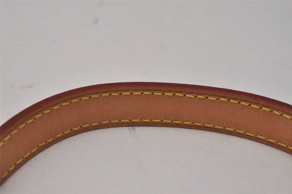 Authentic Louis Vuitton Leather Shoulder Strap Beige 46.9" LV 9048I