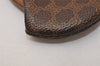 Authentic CELINE Vintage Macadam Blason PVC Leather Coin Purse Pouch Brown 9048J