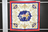Authentic HERMES Petit Carre 40 Scarf Handkerchief "Cheval Turc." Silk Red 9049I