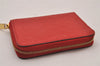 Authentic Louis Vuitton Vernis Zippy Coin Purse Wallet Red M90202 LV 9050I