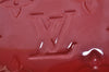 Authentic Louis Vuitton Vernis Zippy Coin Purse Wallet Red M90202 LV 9050I