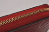 Authentic Louis Vuitton Vernis Zippy Coin Purse Wallet Red M90202 LV 9050I