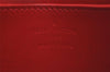 Authentic Louis Vuitton Vernis Zippy Coin Purse Wallet Red M90202 LV 9050I