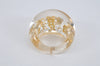 Authentic Louis Vuitton Bague Uncle John Ring Clear Gold Size M M65863 LV 9051J