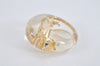 Authentic Louis Vuitton Bague Uncle John Ring Clear Gold Size M M65863 LV 9051J