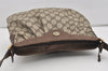 Authentic GUCCI Shoulder Cross Body Bag Purse GG PVC Leather Brown 9052I