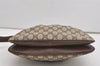 Authentic GUCCI Shoulder Cross Body Bag Purse GG PVC Leather Brown 9052I