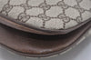 Authentic GUCCI Shoulder Cross Body Bag Purse GG PVC Leather Brown 9052I
