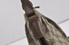 Authentic GUCCI Shoulder Cross Body Bag Purse GG PVC Leather Brown 9052I