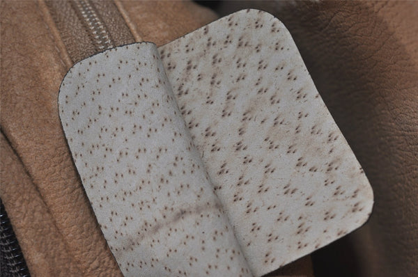 Authentic GUCCI Shoulder Cross Body Bag Purse GG PVC Leather Brown 9052I