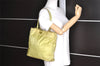 Authentic PRADA Nylon Tessuto Leather Shoulder Hand Bag Light Green Junk 9053I