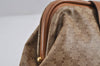 Authentic CELINE Macadam Blason Pattern Pouch Purse PVC Leather Beige 9053J