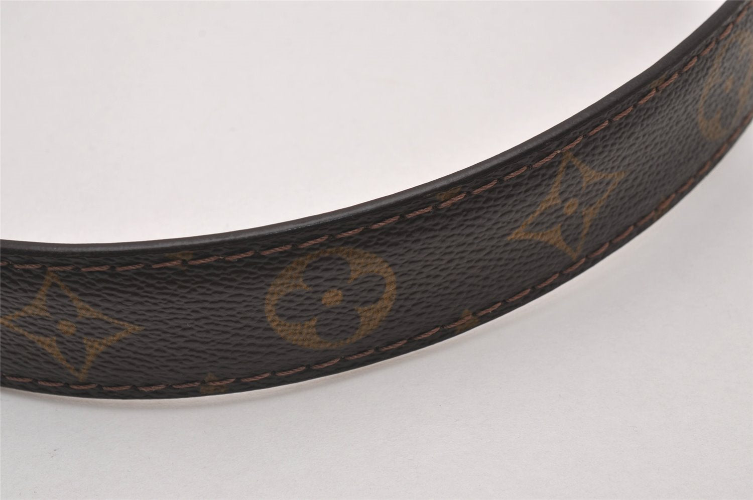 Auth Louis Vuitton Monogram Belt For Ceinture Pochette 85cm 33.4