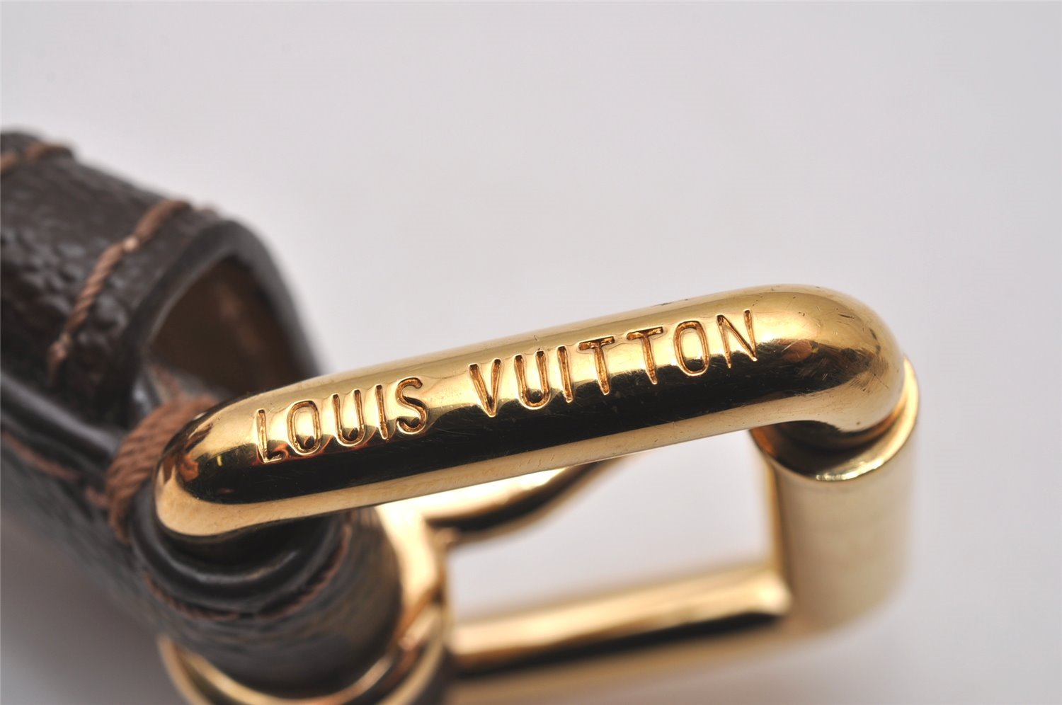 Auth Louis Vuitton Monogram Belt For Ceinture Pochette 85cm 33.4