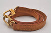 Authentic Louis Vuitton Leather Shoulder Strap Beige 39" LV 9058I