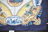 Authentic HERMES Carre 90 Scarf "CAVALIERS PEULS" Silk Navy 9059I