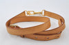 Authentic Louis Vuitton Leather Shoulder Strap Beige 37.4-43.7" LV 9062I