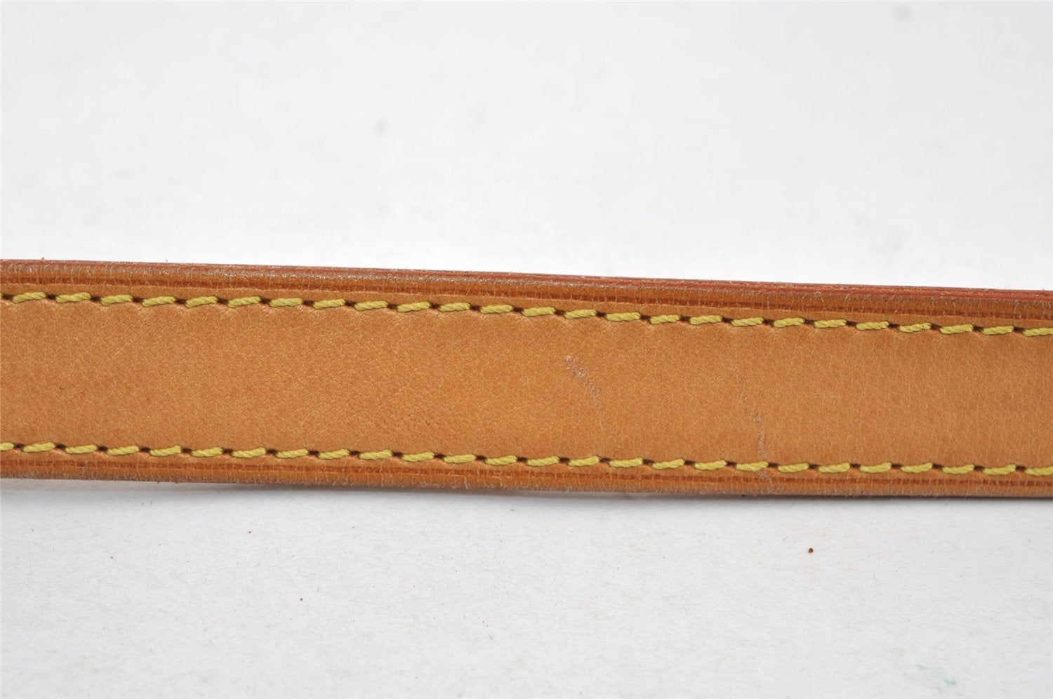 Authentic Louis Vuitton Leather Shoulder Strap Beige 37.4-43.7