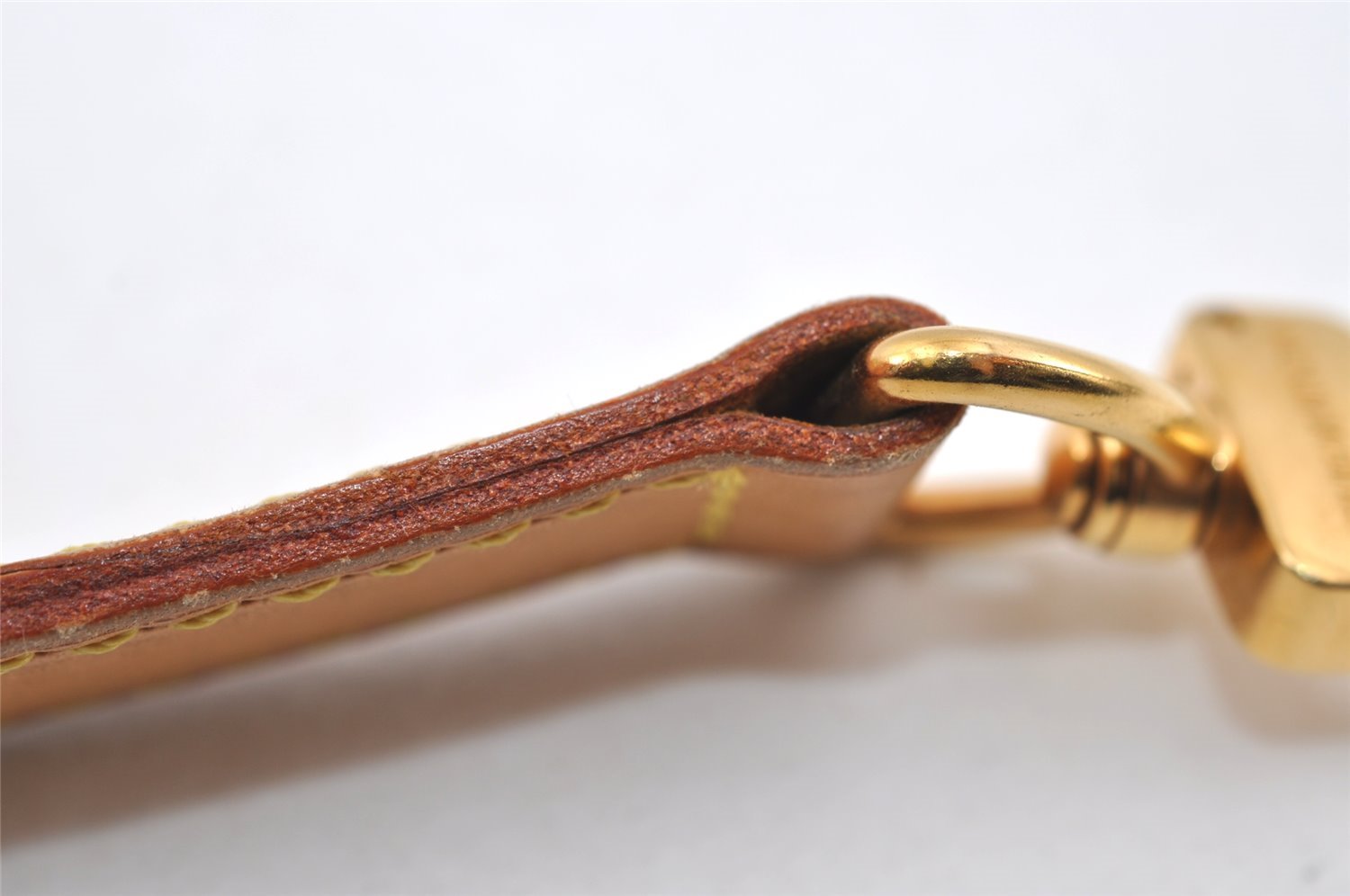 Authentic Louis Vuitton Leather Shoulder Strap Beige 37.4-43.7