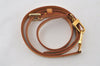 Authentic Louis Vuitton Leather Shoulder Strap Beige 37.4-43.7" LV 9062I