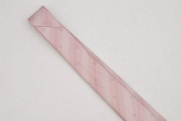 Auth Louis Vuitton Monogram Design Cravat Whisper Necktie Tie Silk Pink 9062J