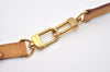 Authentic Louis Vuitton Leather Shoulder Strap Beige 41.5-48.4" LV 9063I