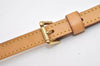 Authentic Louis Vuitton Leather Shoulder Strap Beige 41.5-48.4" LV 9063I