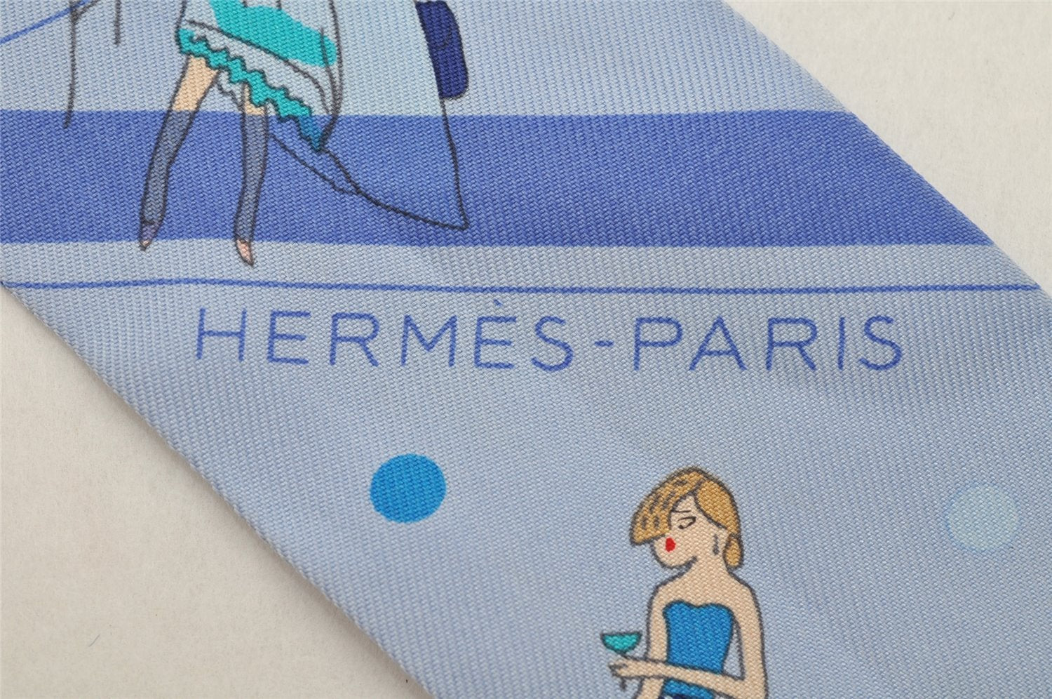 Authentic HERMES Twilly Scarf 