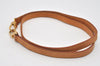 Authentic Louis Vuitton Leather Shoulder Strap Beige 46.9" LV 9066I