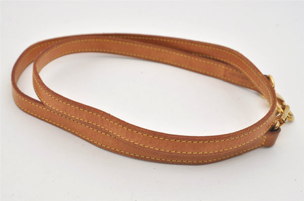 Authentic Louis Vuitton Leather Shoulder Strap Beige 46.9" LV 9066I