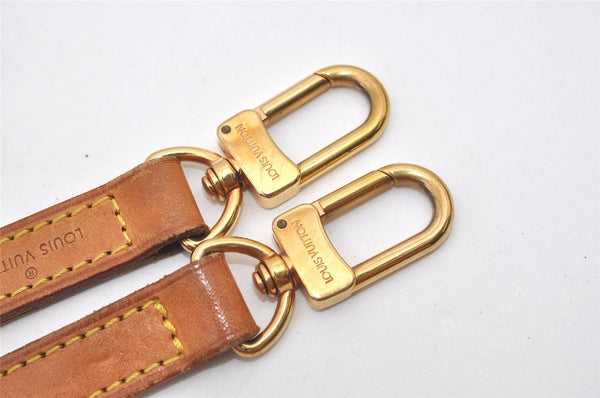 Authentic Louis Vuitton Leather Shoulder Strap Beige 46.9" LV 9066I