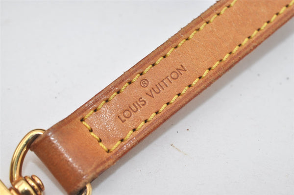 Authentic Louis Vuitton Leather Shoulder Strap Beige 46.9" LV 9066I