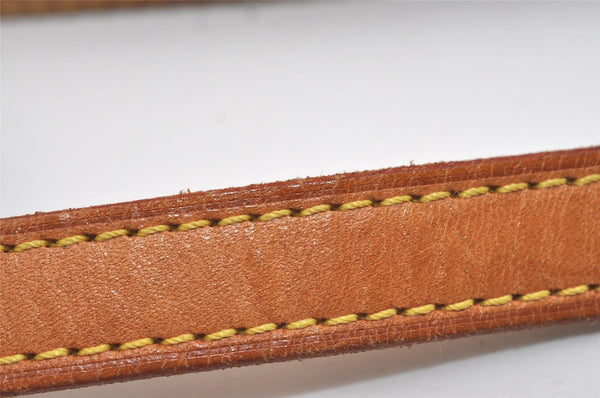 Authentic Louis Vuitton Leather Shoulder Strap Beige 46.9" LV 9066I