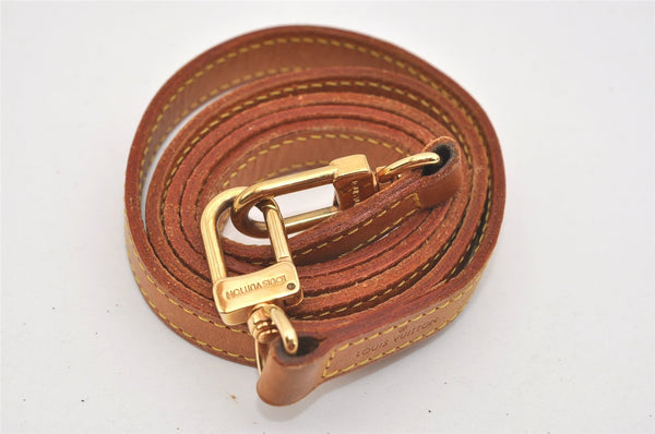 Authentic Louis Vuitton Leather Shoulder Strap Beige 46.9" LV 9066I