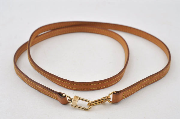 Authentic Louis Vuitton Leather Shoulder Strap Beige 48" LV 9067I